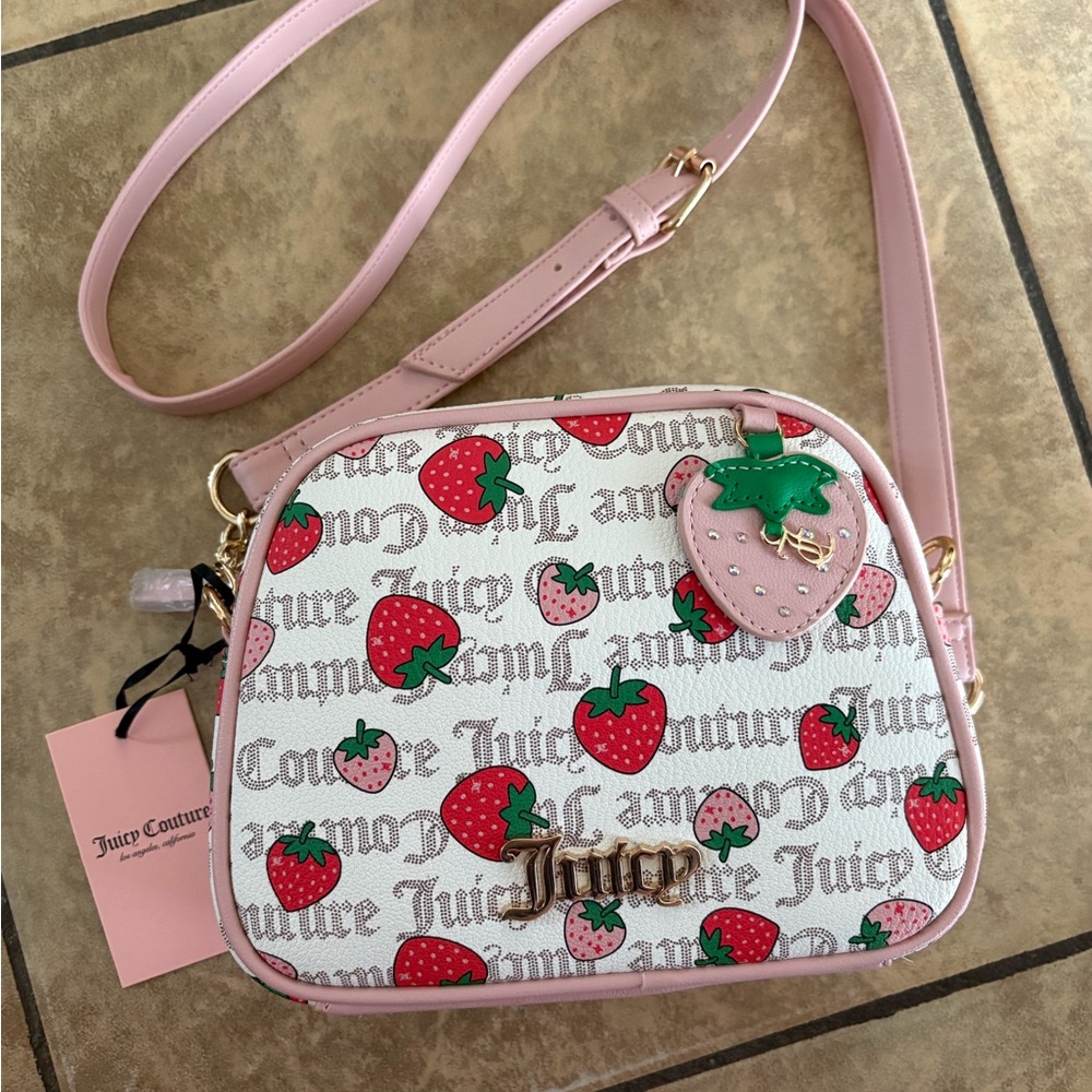 Juicy Couture Strawberry Print Crossbody Bag